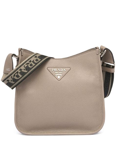 prada denim and leather hobo bag|prada triangle leather shoulder bag.